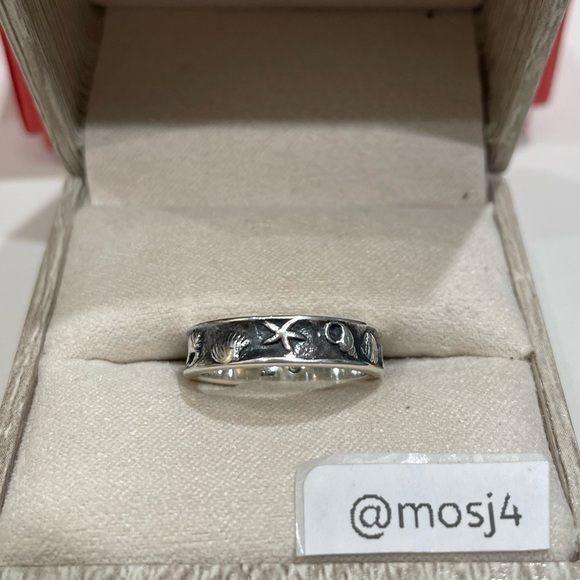 Retired James Avery Ocean Themed Ring - Picture 3 of 5